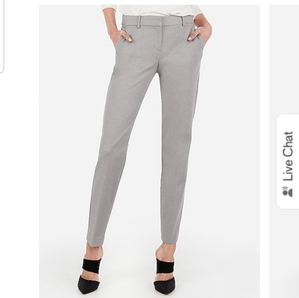 Express Mid Rise Columnist Ankle Pant